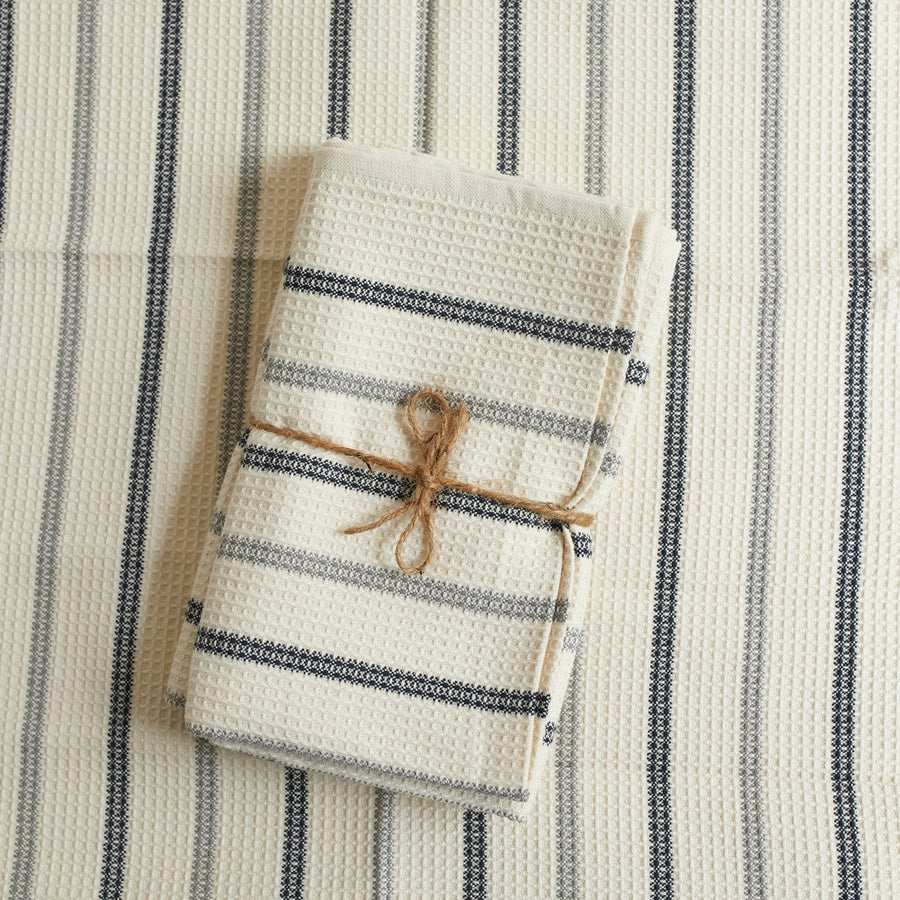 Honeycomb Waffle Kitchen Towels Set of 2 - Red - Mungo - Table - $28