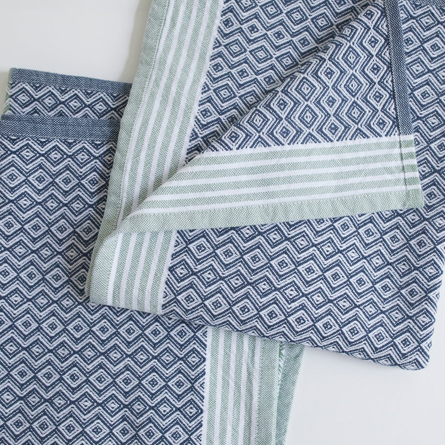 Itawuli Towels - Hand Towel - 19.5’’ x 35.5’’ / Atlantic Blue - Mungo - Bath - $30