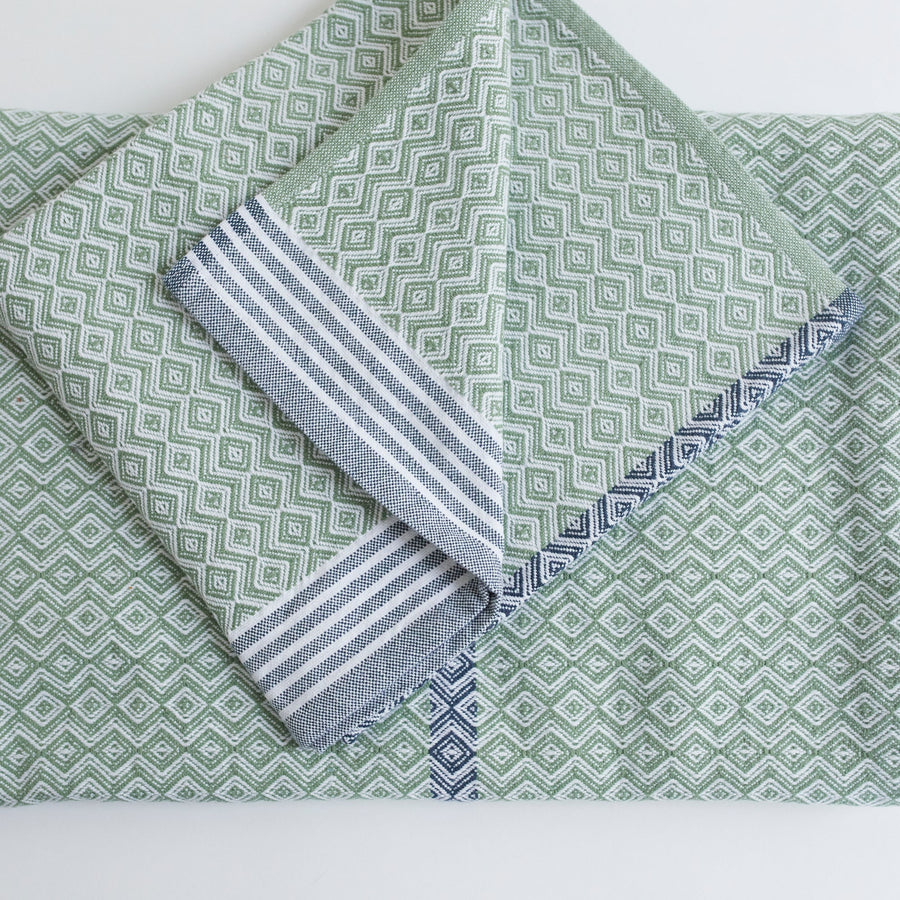 Itawuli Towels - Hand Towel - 19.5’’ x 35.5’’ / Pine Green - Mungo - Bath - $30