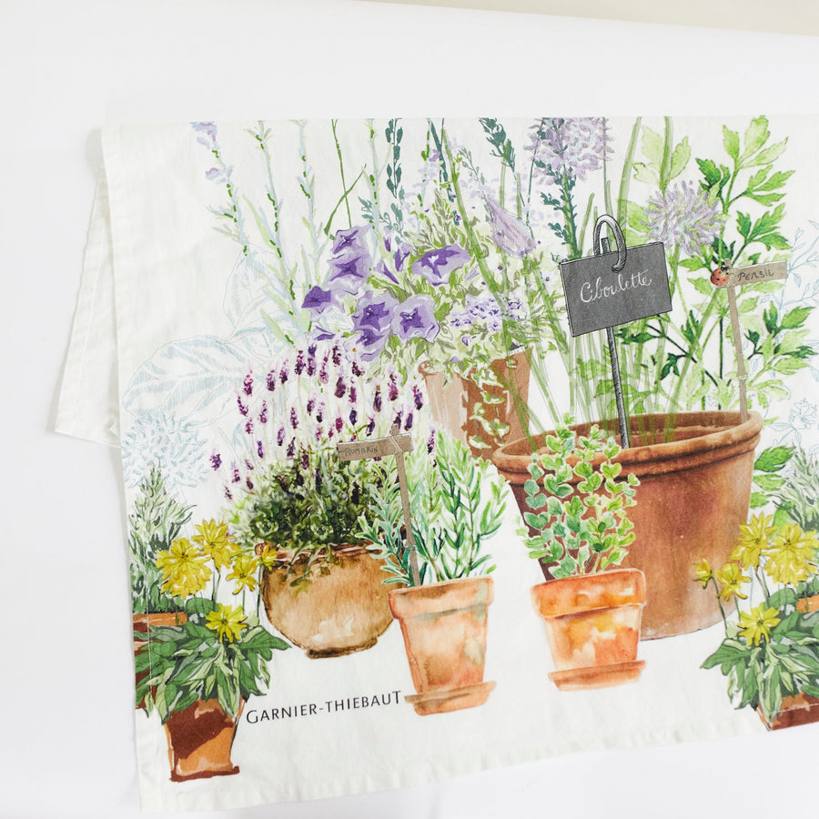Jardin Kitchen Towel - 20’’ x 28’’ - Garnier Thiebaut - Table - $27
