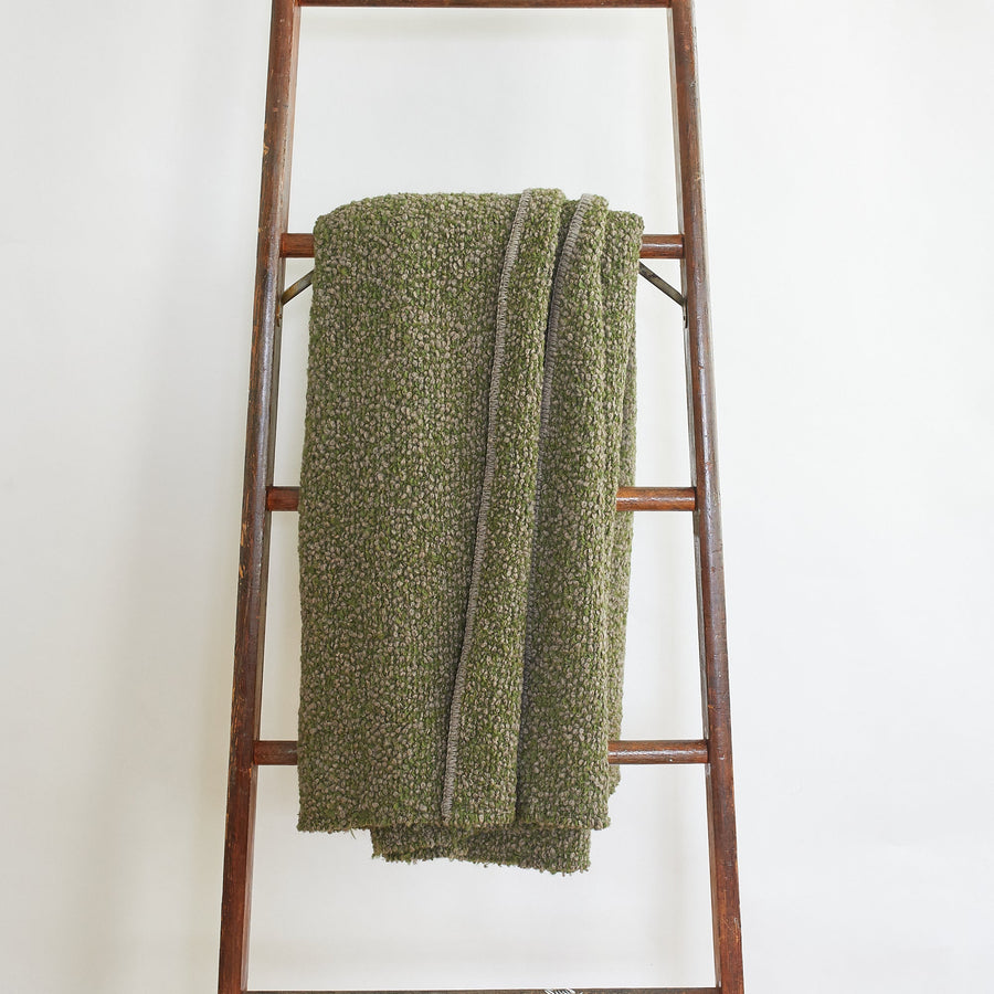 Kahlo Throw - 78’’ x 59’’ / Mink/Forest - uniq’uity - $950