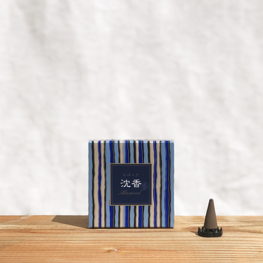 Kayuragi Incense Cones - Aloeswood - Blue Box - Nippon Kodo - $16