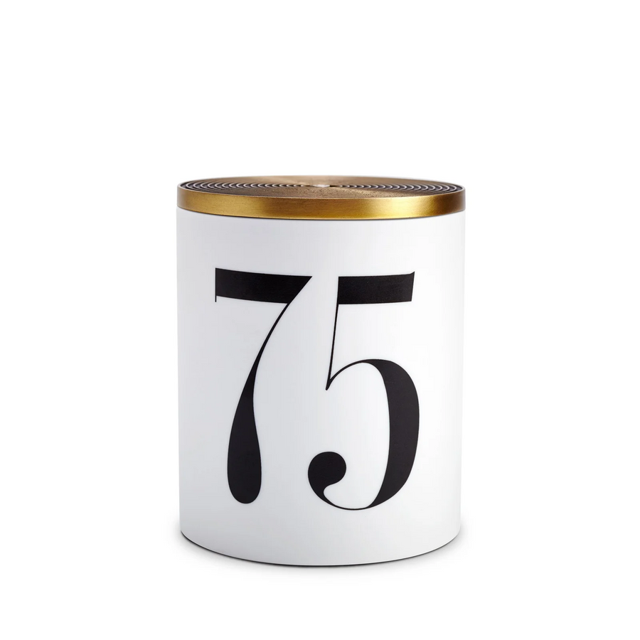 L’objet Candles 12.5 oz. Fine Porcelain with Brass Lid - Thé Russe Fragrance $125