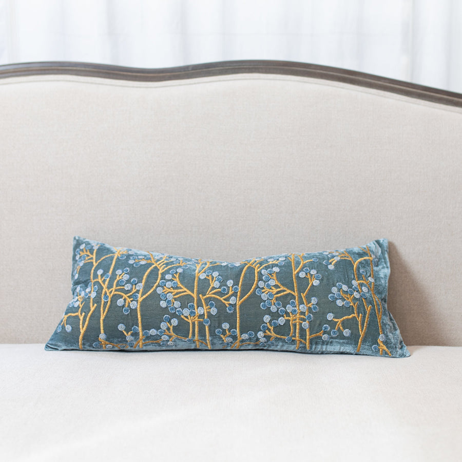Lake Blue Cushions - Berries 12’ x 30’ Anke Drechsel Cushion $425