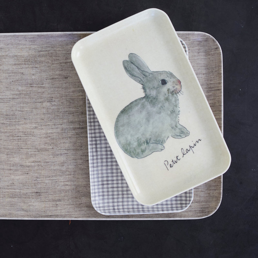 Lapin Tray - 8.5 x 5’ - Fog Linen - Accessories - $30