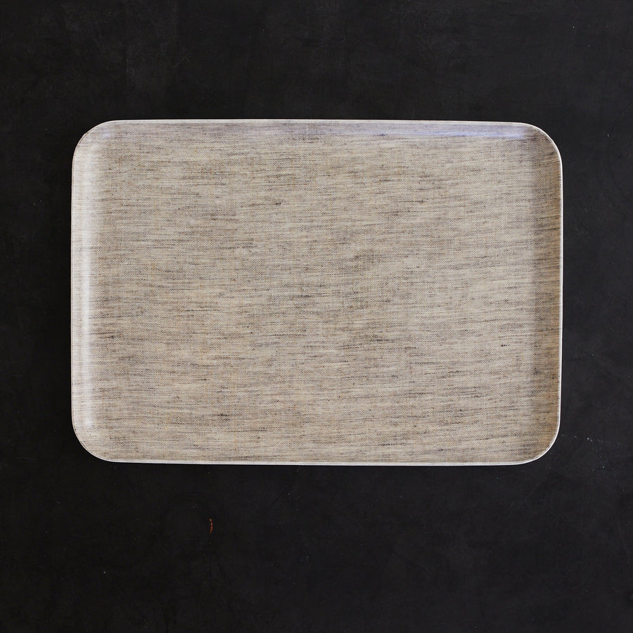 Linen Coated tray - Natural - 13 x 9.25’’ - Fog Work - Accessories - $28