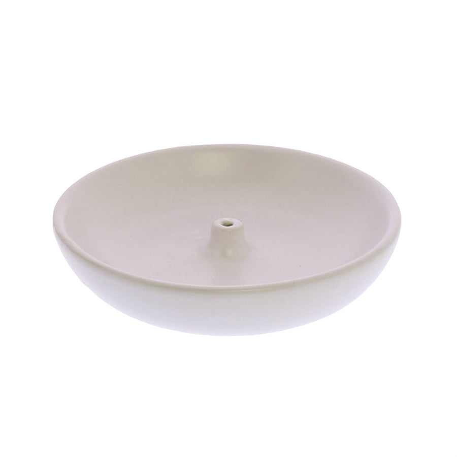 Luna Incense Holder - Round - Matte White - HomArt - Fragrance - $18
