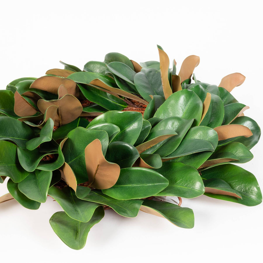 Magnolia Leaf Wreath - 23 Inch - Mills Floral Company - Accessories - $105