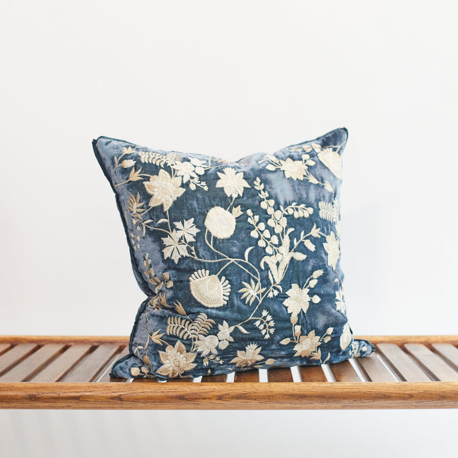 Majolica Blue Cushions - Madame Bovary 18’’ x - Anke Drechsel - Cushion - $305