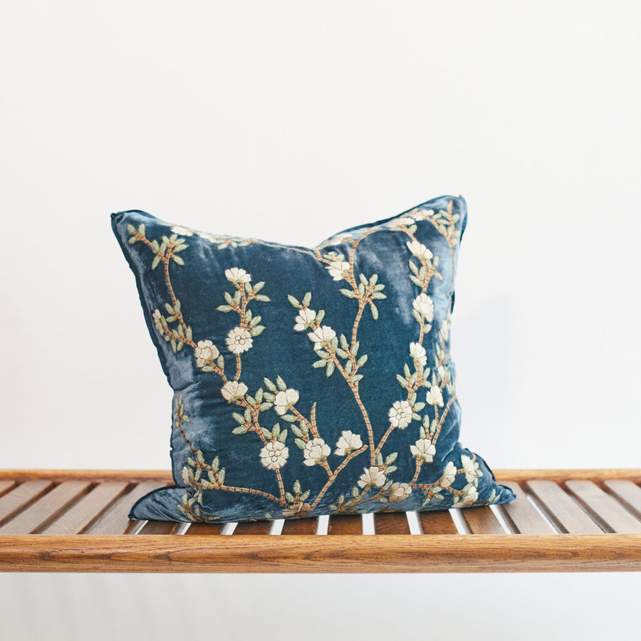 Majolica Blue Cushions - Tuileries 18’’ x - Anke Drechsel - Cushion - $395