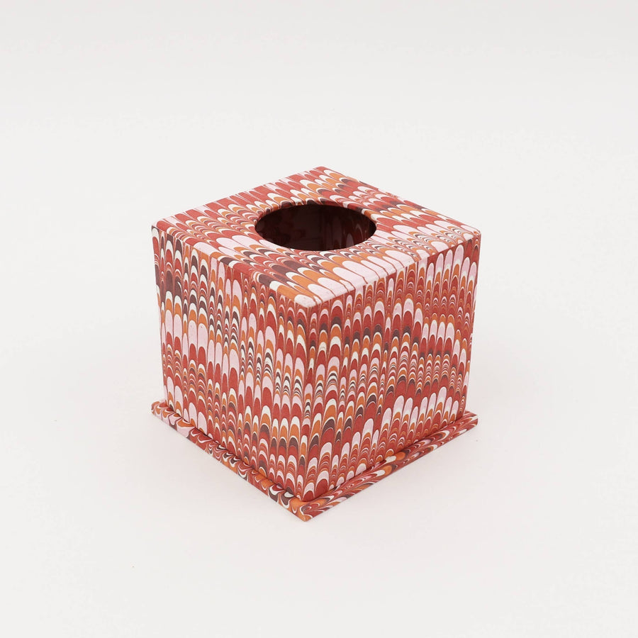 Marble Tissue Box- Red - Craft Boat - Accessories - $85