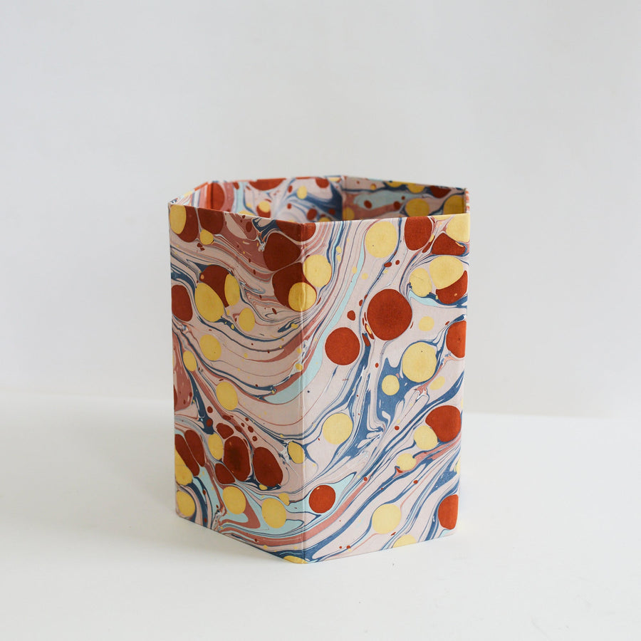 Marbled Hexagonal Basket - Twilight Bubble - Craft Boat - Accessories - $95