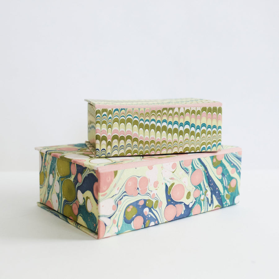Marbled Keepsake Boxes- Moss Mountain - Craft Boat - Accessories