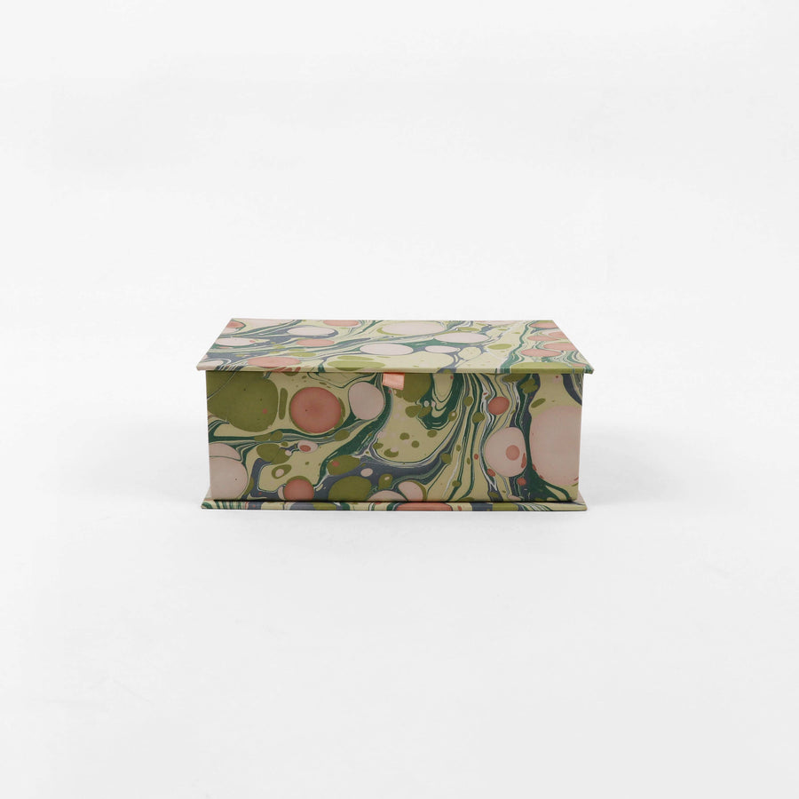Marbled Keepsake Boxes- Moss Mountain - Medium - 9.5 X 7 3.5’’ - Craft Boat - Accessories - $85