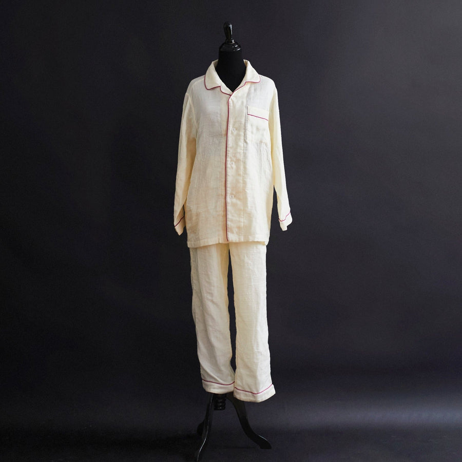 Marshmallow Gauze Pajama - Small / Ivory - Uchino - Wearables - $250