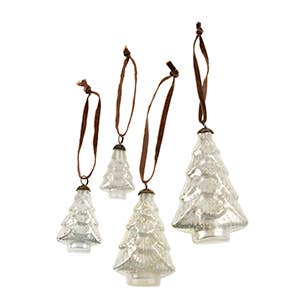 Medium Glass Christmas Tree Ornament - Indaba Trading - Holiday - $15
