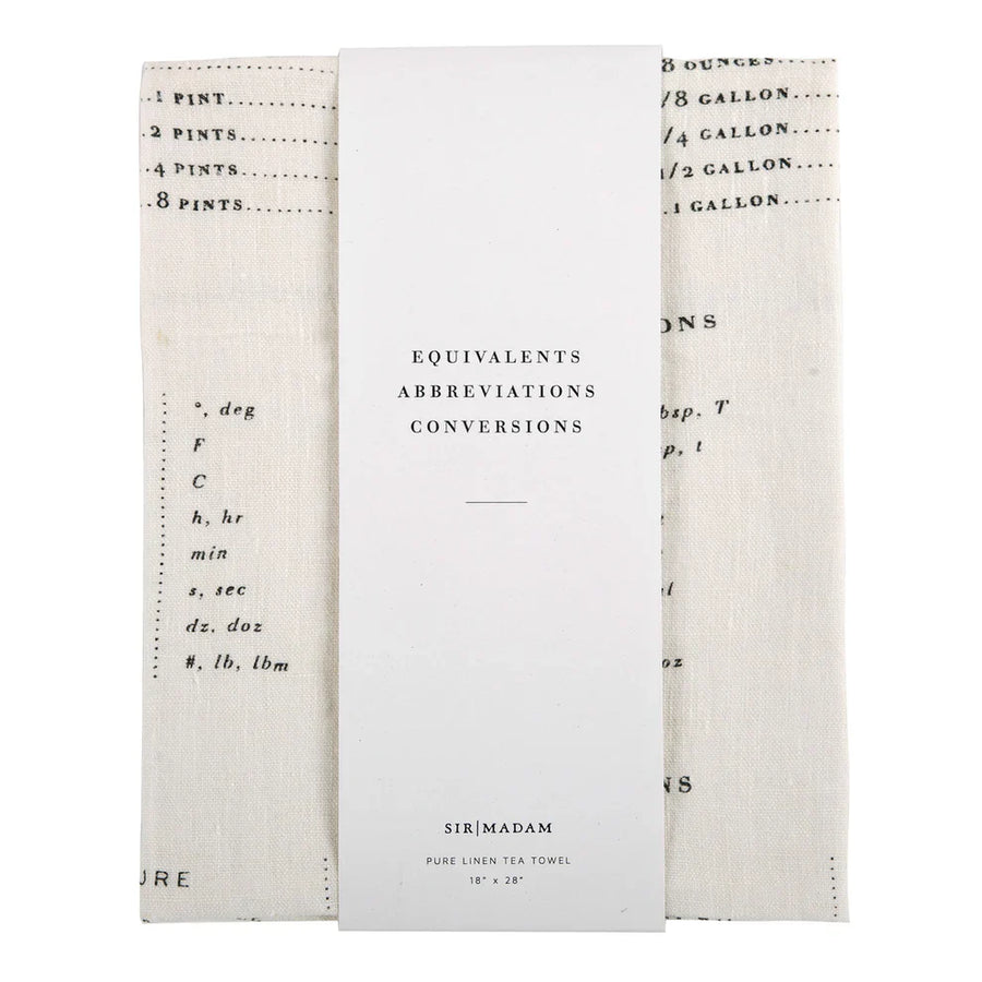 Message Dish Towels - Sir/Madam - Table