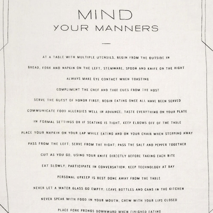 Message Dish Towels - Sir/Madam - Table