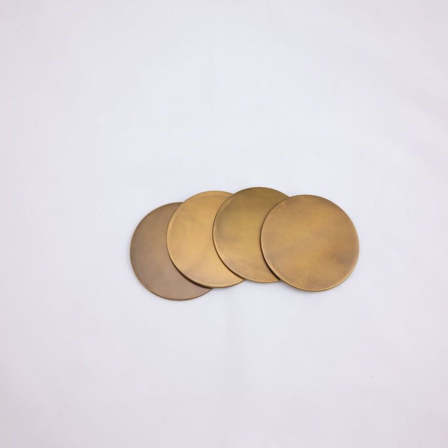 Metal Coasters - Solid Brass - Sir/Madam - Table - $66