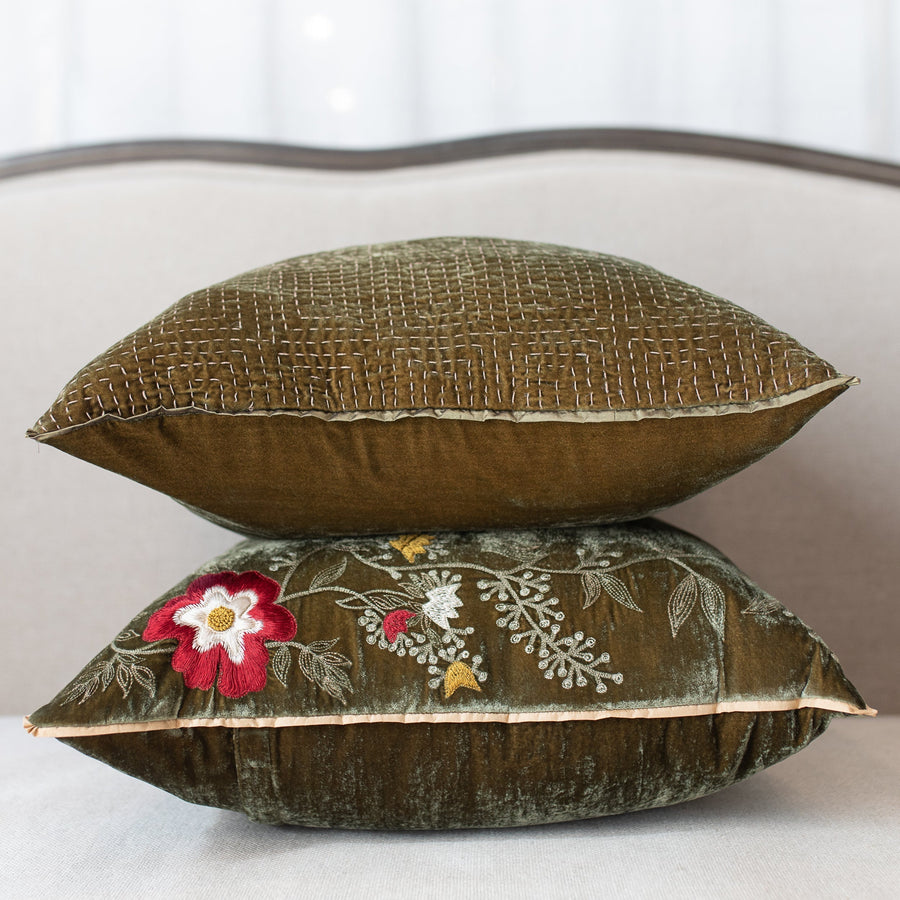 Metril Cushion in Olive - 22 x - Anke Drechsel - $425