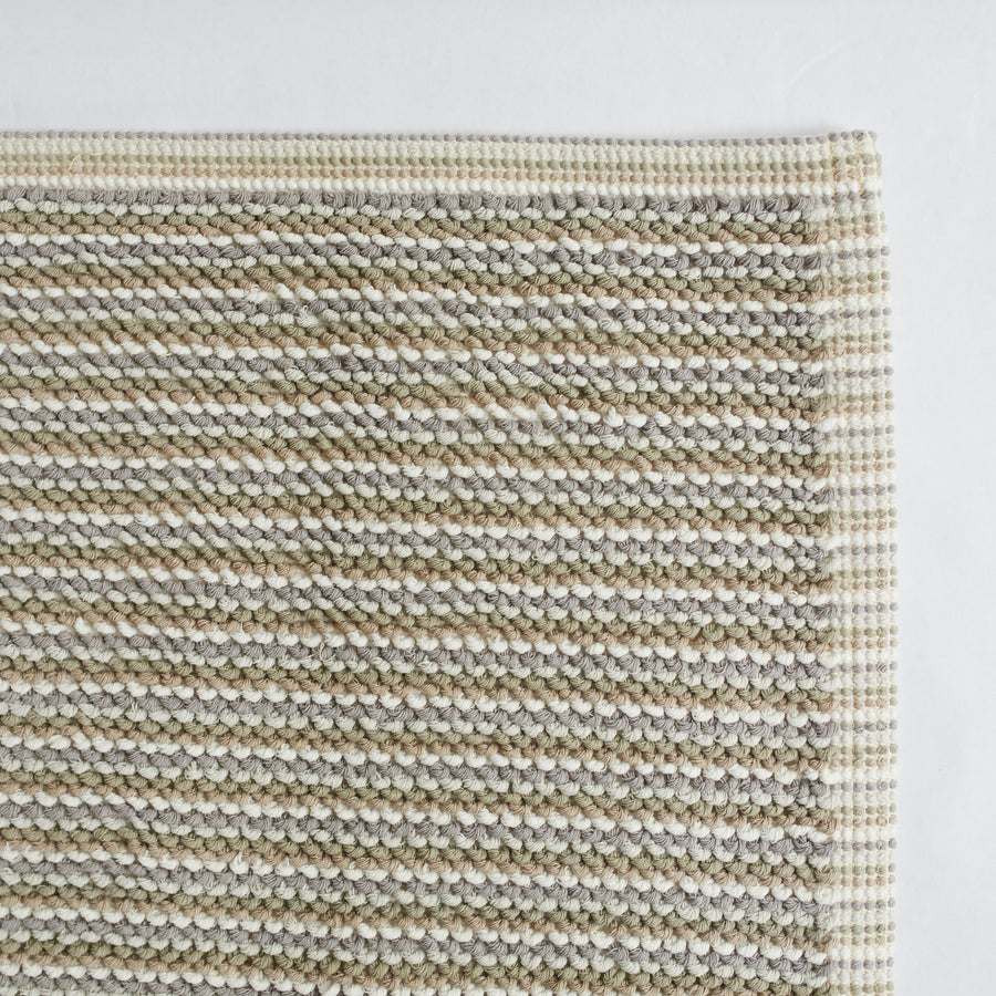 Millerighe Bath Mat - 19’’ x 29’’ / M1 - Beige Cream Grey - Mastro Raphael - $110