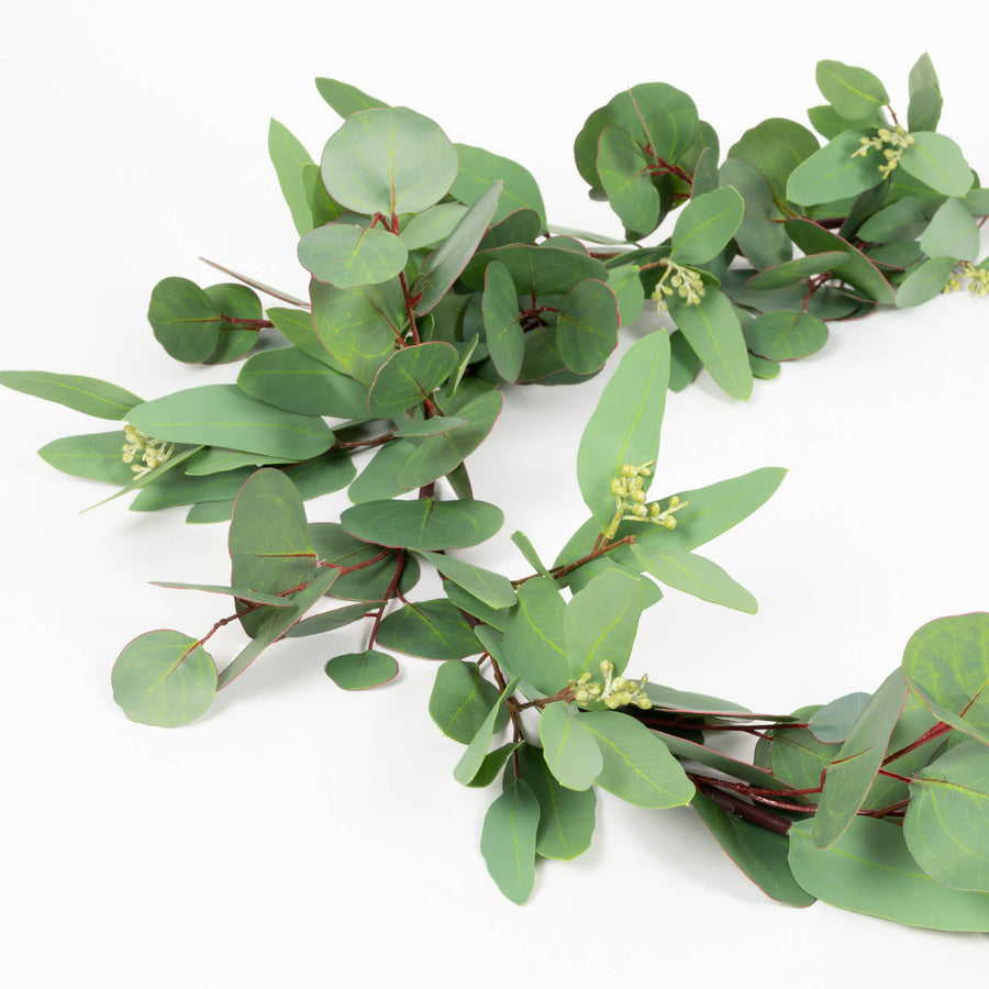 Mixed Seeded Eucalyptus Garland - 60 Inch - Mills Floral Company - Accessories - $70
