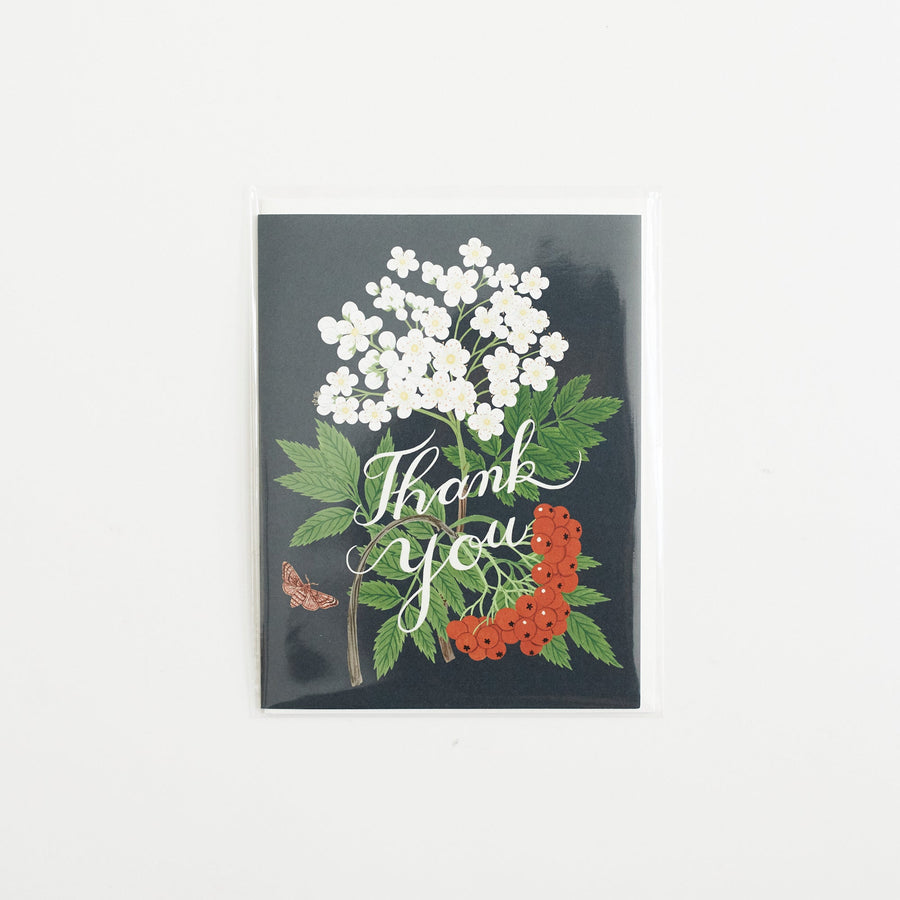 MOUNTAIN ASH | thank you card - Botanica Paper Co. - Cards - $6.50