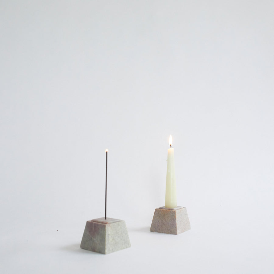 Multi-Use Taper & Incense Holder - Pink - Natural Habitat - Table - $18
