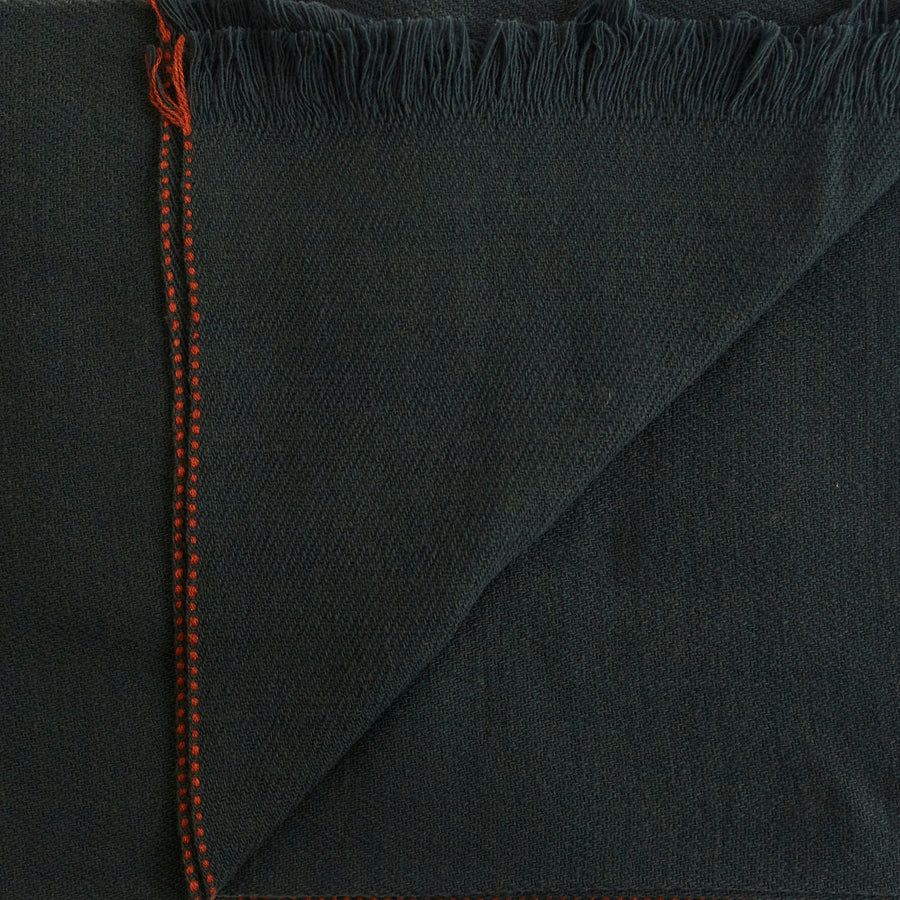Oak Throw - Dark Green/Orange - Teixidors - $1,105