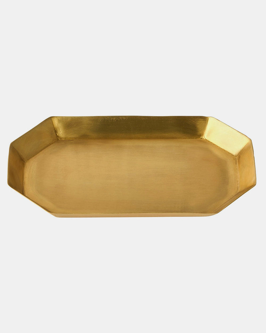 Octagonal Brass Plate - 7.125’ x 4.5’ 0.75’ - Fog Linen - Accessories - $32