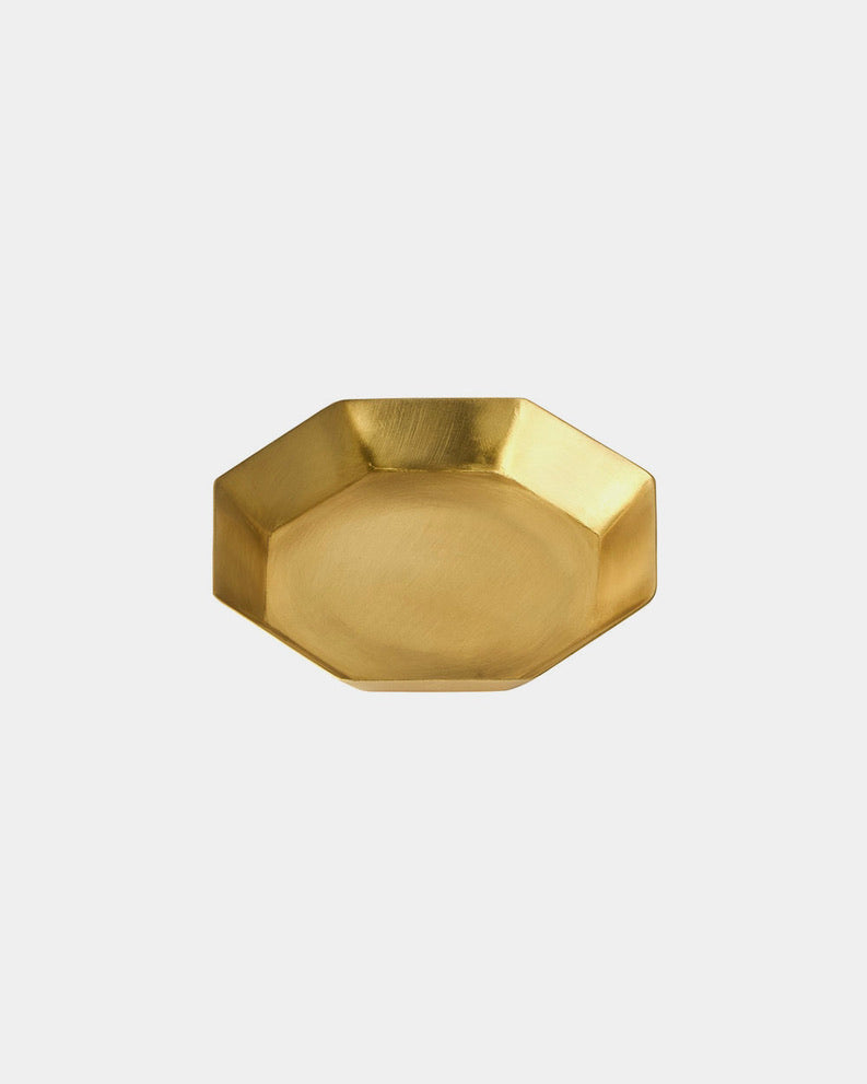 Octagonal Brass Plate - Ø 4’ x H 3/4’ - Fog Linen - Accessories - $21