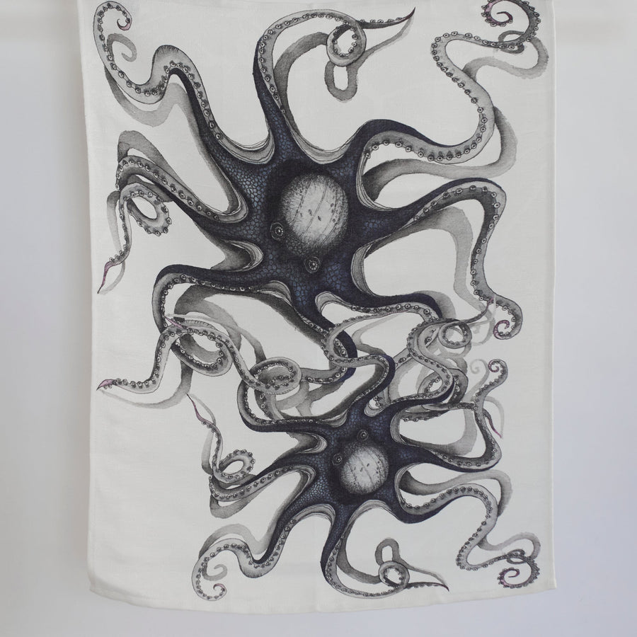 Octopus Tea Towel - Two - Arcolaio - Table - $36