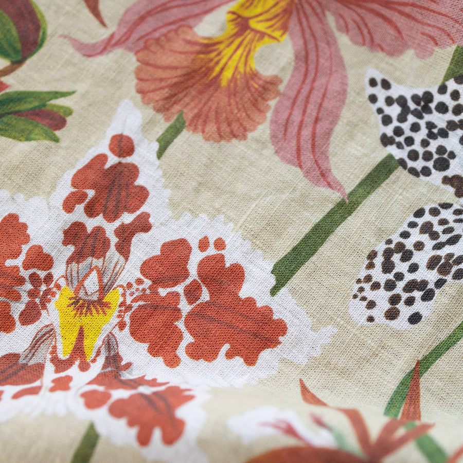 ORCHIDS | 100% LINEN TEA TOWEL - Botanica Paper Co. - Table - $28