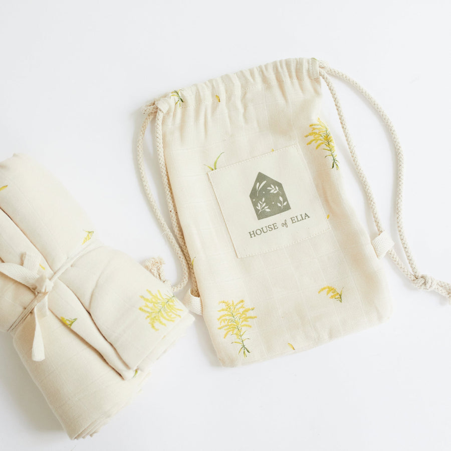 Organic Cotton Swaddle - House of Elia - Baby