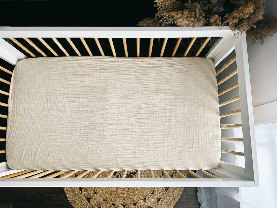 Organic Crib Fitted Sheet - House of Elia - Baby