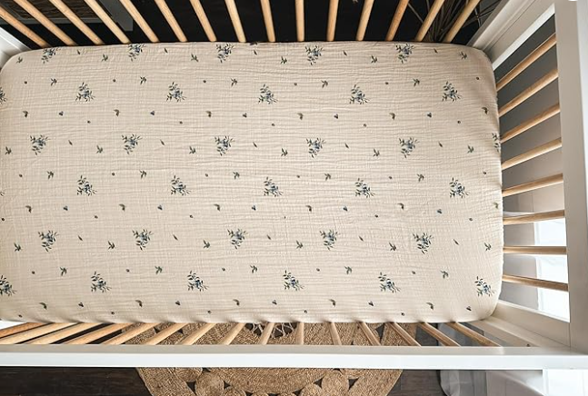 Organic Crib Fitted Sheet - House of Elia - Baby