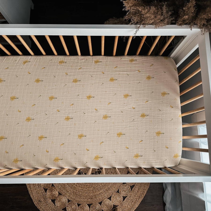 Organic Crib Fitted Sheet - House of Elia - Baby