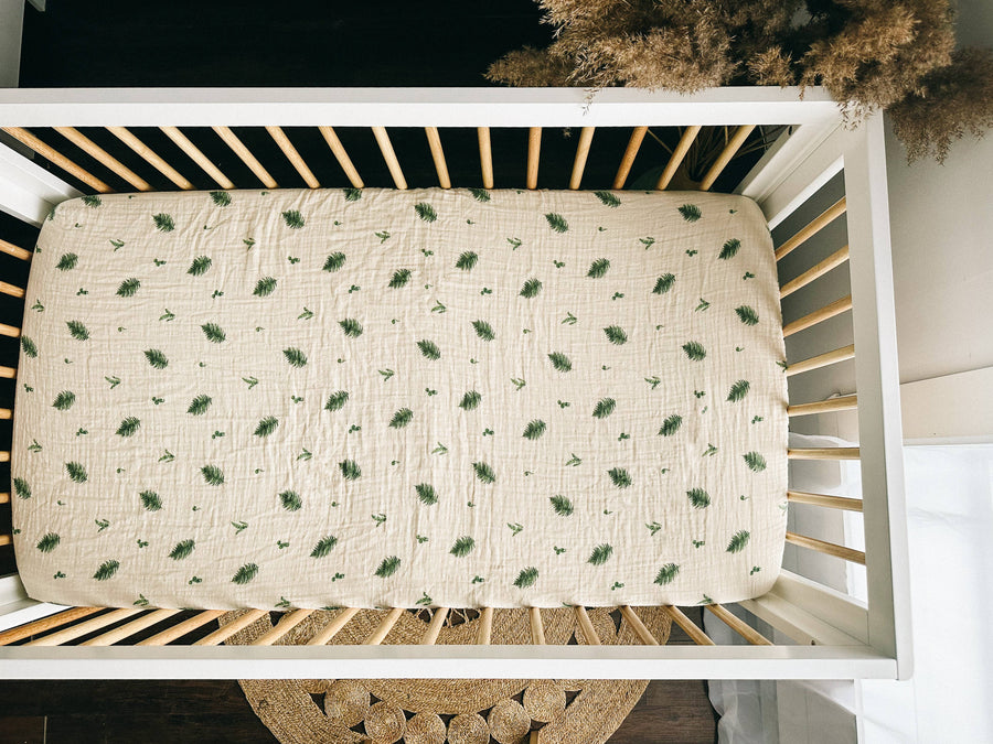 Organic Crib Fitted Sheet - House of Elia - Baby