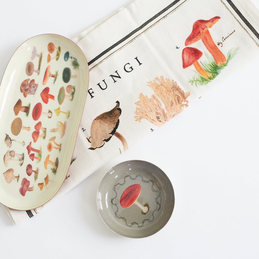 Oval Enamel Tray - Fungi - Roomytown Inc - Accessories - $26