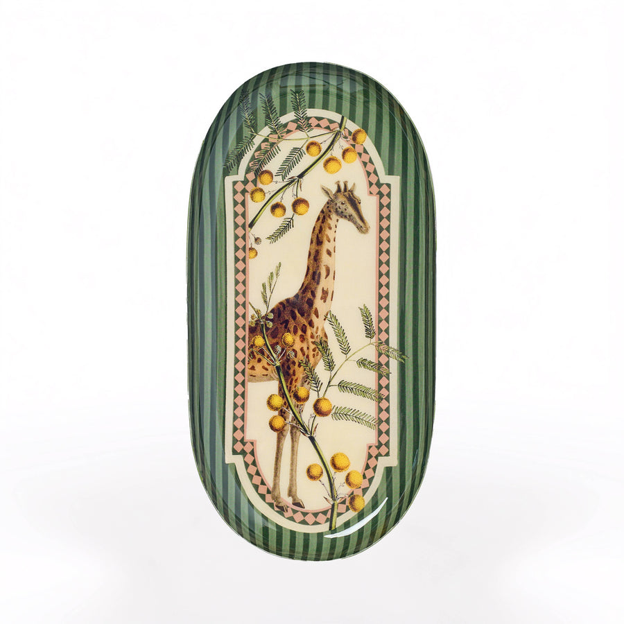 Oval Enamel Tray - Giraffe - Roomytown Inc - Accessories - $30