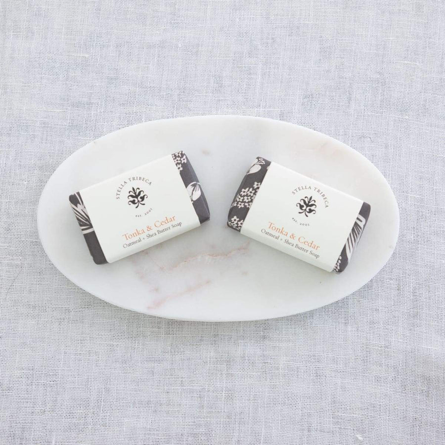 Oval Soap Dish - White Marble - Natural Habitat - Bath - $35