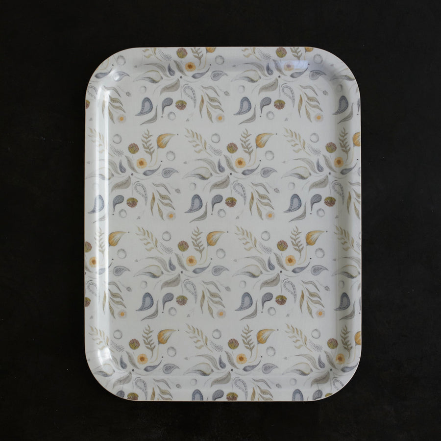 Paisly Birchwood Tray - Form Press - Accessories