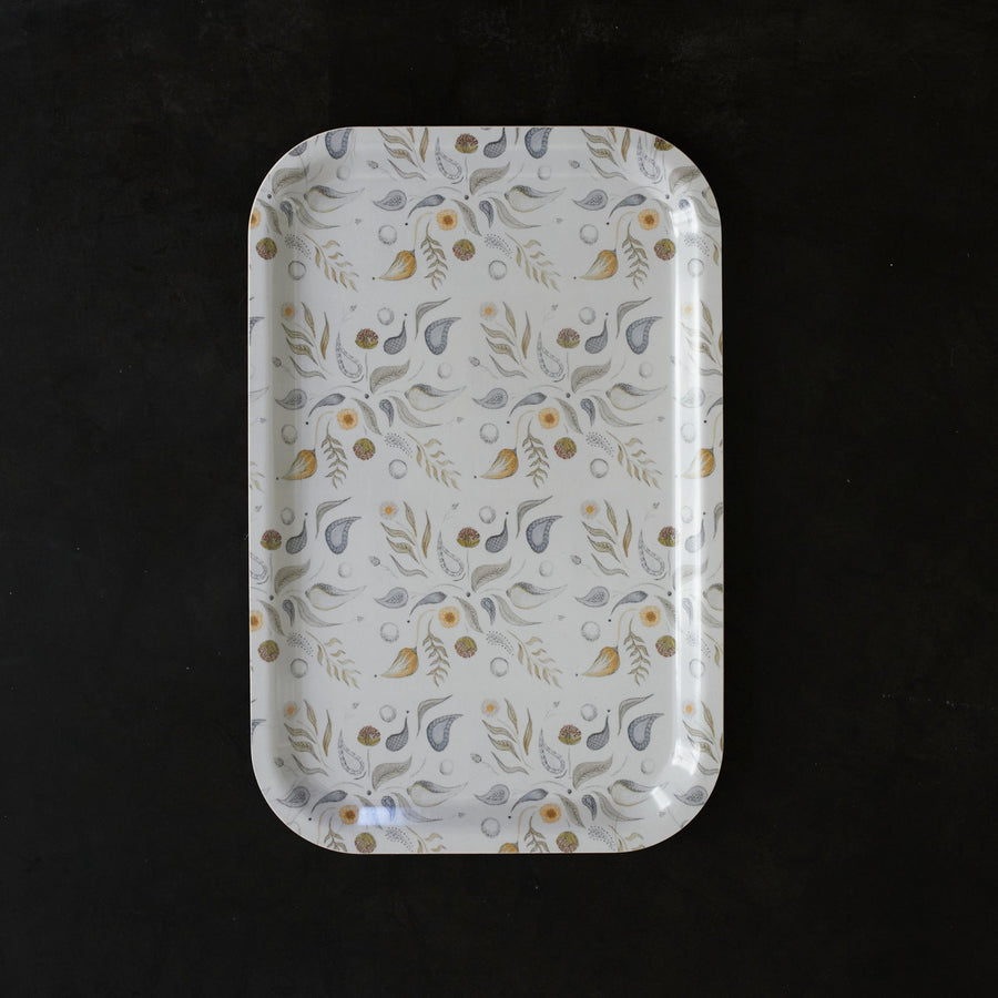 Paisly Birchwood Tray - Form Press - Accessories