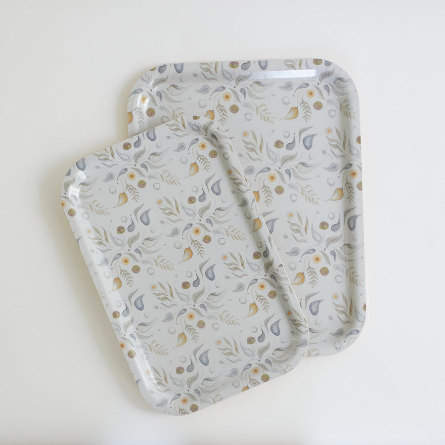 Paisly Birchwood Tray - Form Press - Accessories