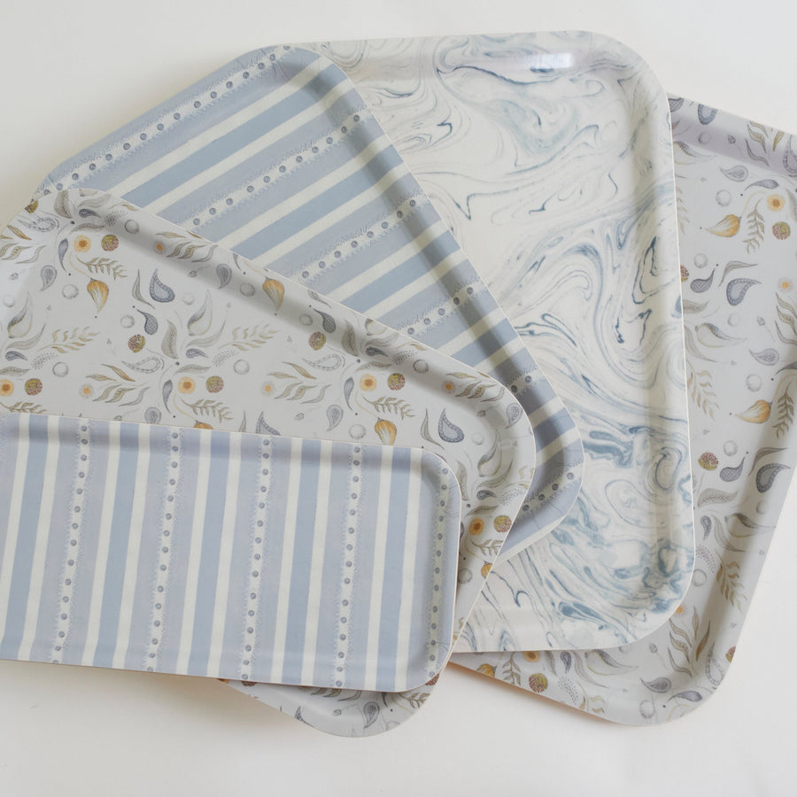 Paisly Birchwood Tray - Form Press - Accessories