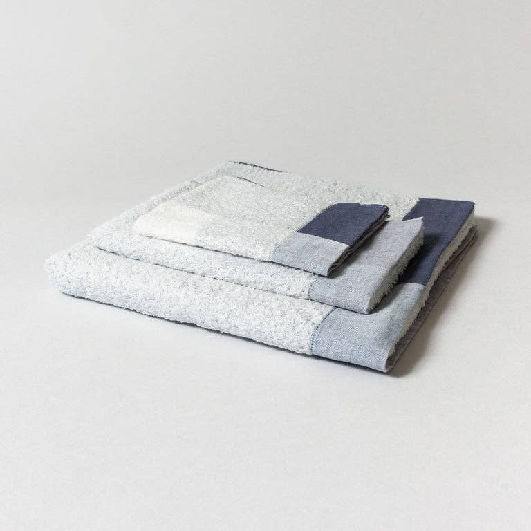 Palette Towel Blue Grey Hand (M) Morihata International Ltd. Co. Bath $32