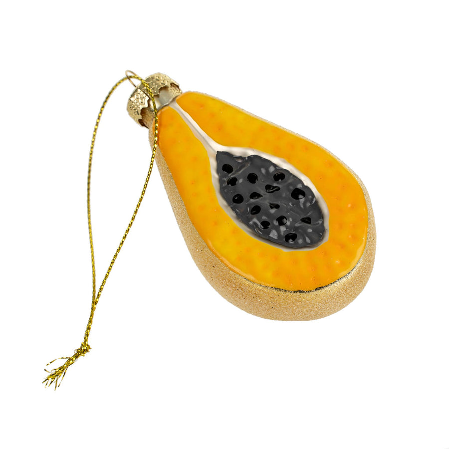 Papaya Ornament - Indaba Trading - Holiday - $12