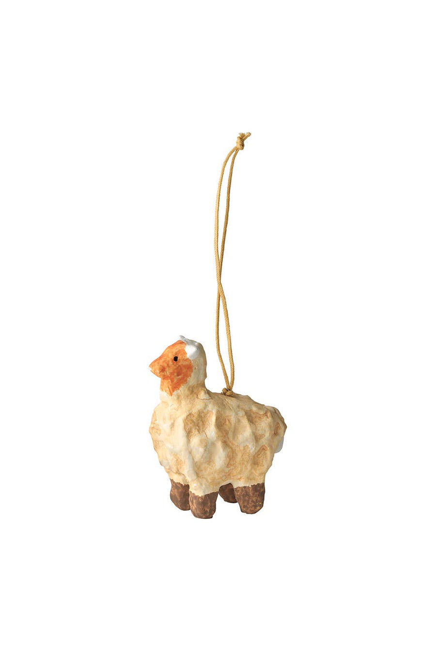 Paper Mache Sheep - Fog Linen Work - Holiday - $12