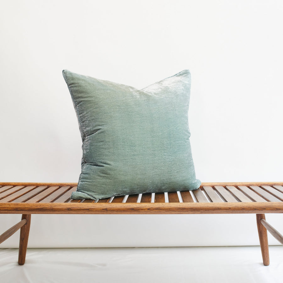 Perfect Blue Cushions - Plain Silk 24’’ x - Anke Drechsel - Cushion - $325