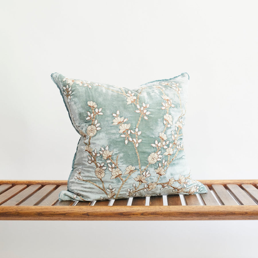 Perfect Blue Cushions - Tuileries 18’’ x - Anke Drechsel - Cushion - $430